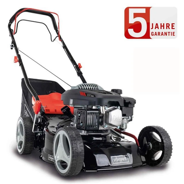 SCHEPPACH BENZIN RASENMÄHER MS13242 3,3PS 5in1 mit Antrieb Breite 42cm