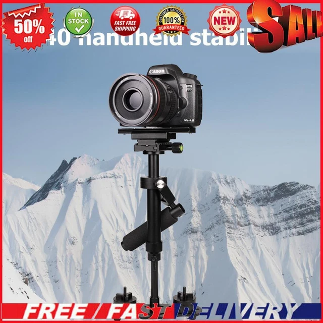 Stabilizzatore di montaggio video portatile lega di alluminio S40 per produttore di fotocamere DV DSLR