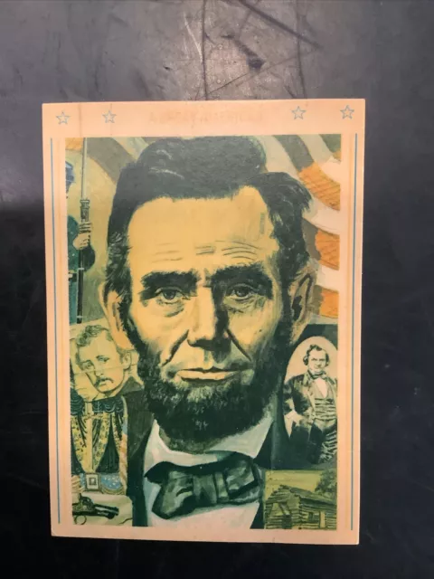 Abraham Lincoln President  Rainbo Bread Co. A GREAT AMERICAN CARD #28 Of 50 Set