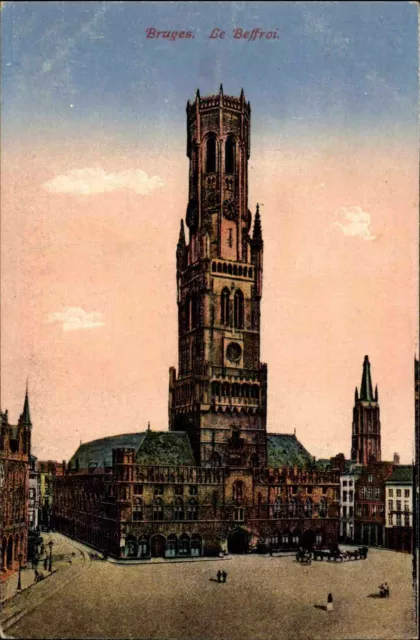 Brügge Bruges Belgien Belgique ~1910 Le Beffroi Belfried Turm Tower ungelaufen