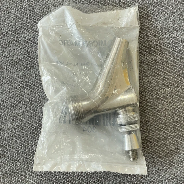 Micro Matic 304 Polished 304 Stainless Steel Beer and Wine Faucet NSF BRAND NEW