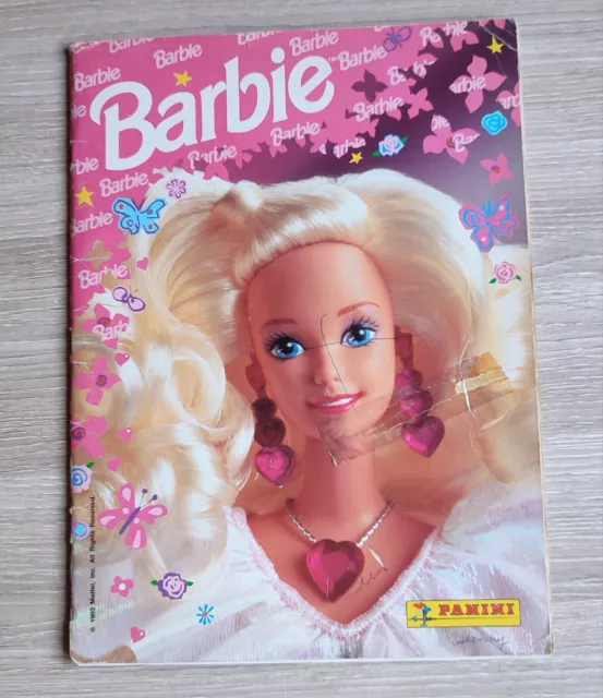 BARBIE ALBUM  PANINI COMPLET avec toutes ses vignettes collées 1993