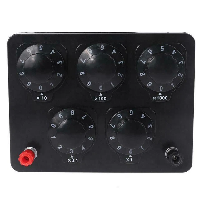 Di Precisione Variabile Decennio Resistore Dc Resistenza Box 0 A 9999.9 Teaching