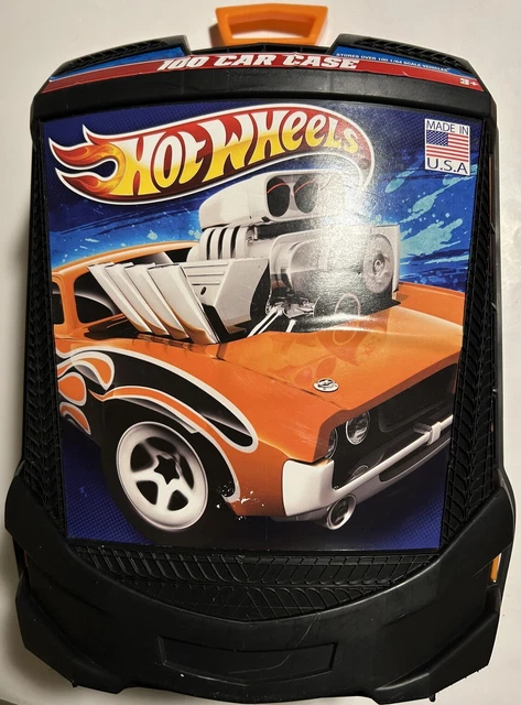 Hot Wheels 100-Car, Rolling Storage Case with Retractable Handle Hot Wheels