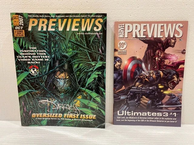 Diamond Comics "Previews" Magazine OCT 2007 (for Dec 2007) + Marvel Previews