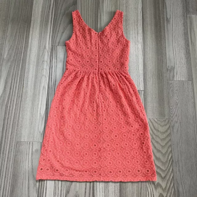 BANANA REPUBLIC MAD Men Coral/Pink Sleeveless Lace Dress 2 $14.99 ...