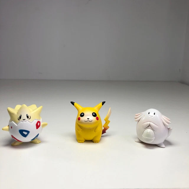 POKEMON FIGURE TOMY 1999 Pikachu , Togepi & Chansey £21.99 - PicClick UK