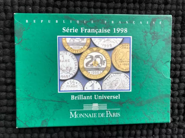 coffret brillant universel 1998 monnaie de paris
