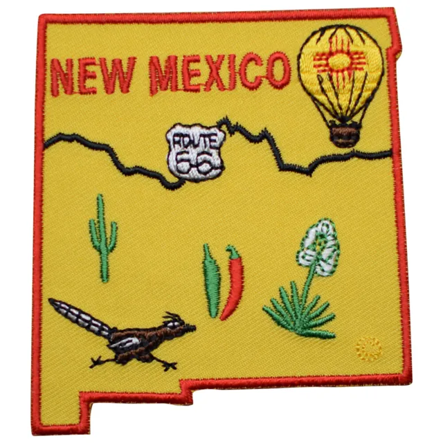 New Mexico Patch - Albuquerque, Santa Fe, Route 66 3-3/16" (Iron on)