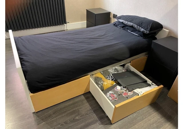 malm single bed mattress size