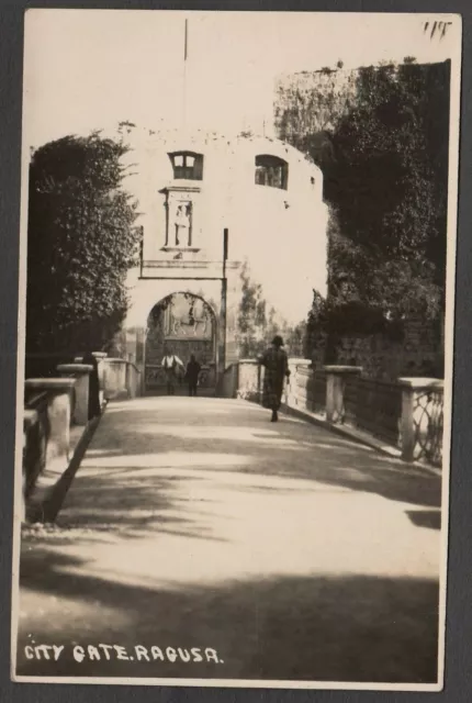 Postcard Ragusa Dubrovnik Croatia a City Gate dated 1928 RP