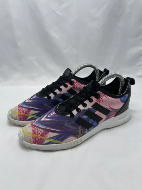 ADIDAS ZX Flux Smooth Floral Multicolor Womens 7 Running Shoes Trainers S82937