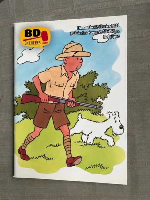 Catalogue Of Sale Bdenchères February 2021 Sale Hergé IN Excellent Condition