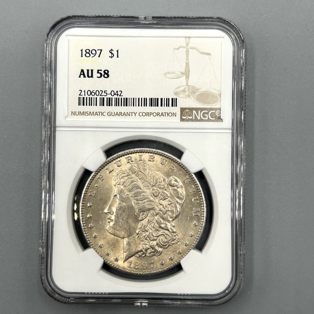 1897-S MORGAN SILVER dollar NGC AU53 $95.19 - PicClick CA