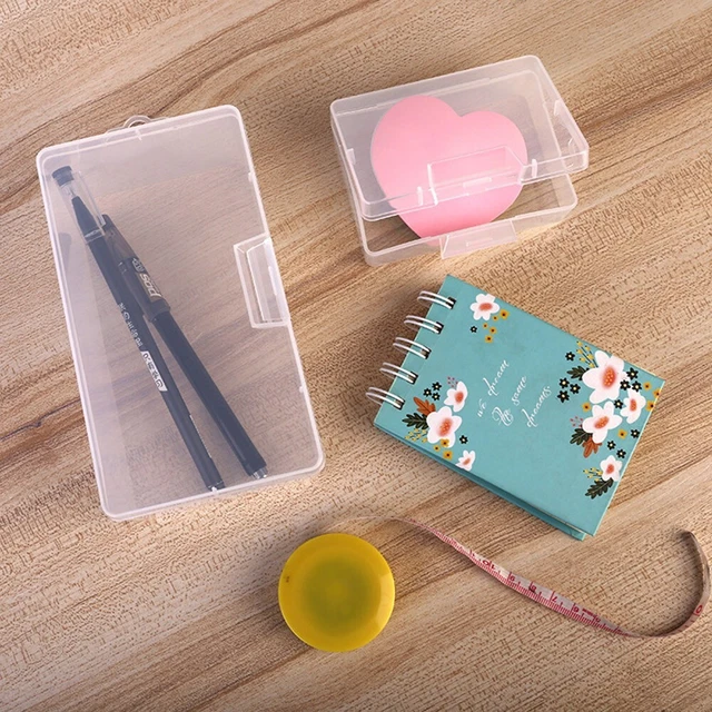Storage Box Holder Case Transparent Container Cosmetics Dustproof Hardware