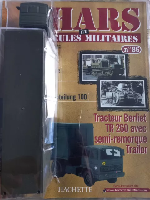 Solido 1/50, Camion tracteur Berliet TR 260 remorque armée Française, Neuf (N86)