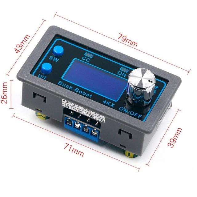 Convertitore regolatore di tensione Buck Boost on/off dissipatore di calore modulo durevole