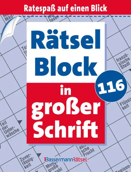 Rätselblock in großer Schrift 116 (5 Exemplare à 2,99 €) | Eberhard Krüger