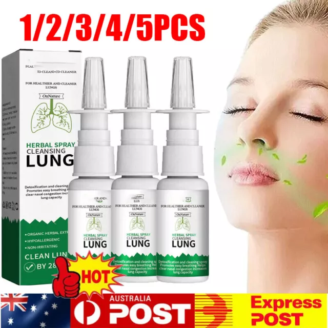 LUNG DETOX HERBAL Clean Spray For Smokers Clear Nasal 20ml Congestion 1PCS  L9M4 $7.12 - PicClick AU