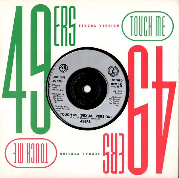 49ers - Touch Me Sexual Version - Used Vinyl Record 7 - P2508S