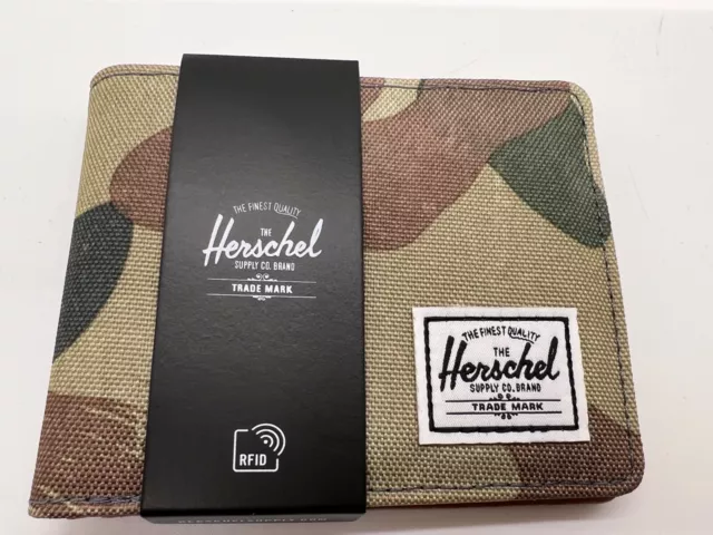 Herschel Supply Co. Hank  RFID Beige BSTRK Camo Wallet  Brand New with Tags