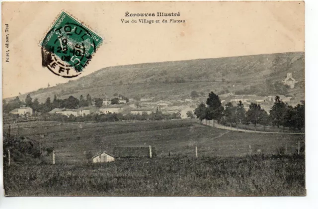 ECROUVES - Meurthe et Moselle - CPA 54 - vue du village et du plateaju