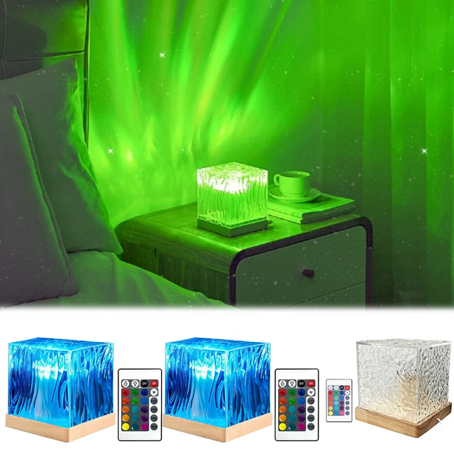 3D NORTHERN LIGHTS 16 Colors Gradual Remote Control Ocean Wave