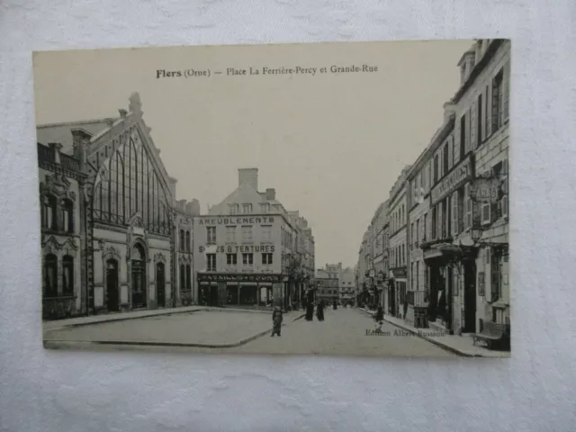 Cpa Orne 61 Flers Place Lafferriere Percy And Large Street