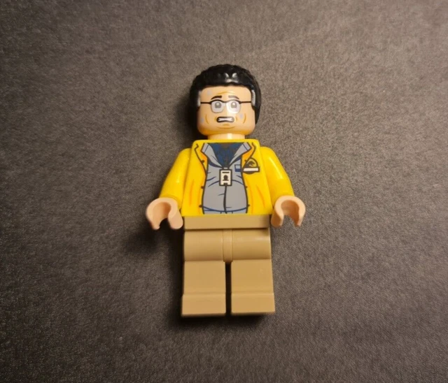 LEGO JURASSIC PARK - Dennis Nedry Minifigure from 76958 Dilophosaurus ...
