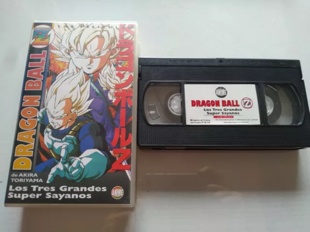 Dragon Ball Tres Grandes Super Sayanos Akira Toriyama VHS Cinta Español