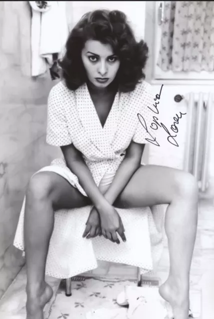 Sophia Loren original signiertes Foto 20 x 30 cm HAMMERMOTIV