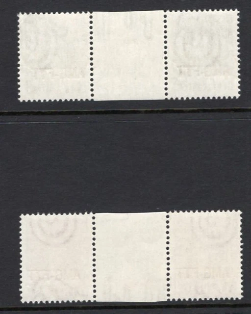 Trieste AMG-FTT Fiscal Revenue 10L + 20L Gutter Pairs MNH 2