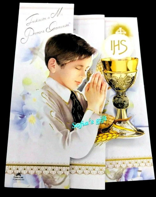 24PCS INVITACIONES DE Primera Comunion (Spanish First Communion