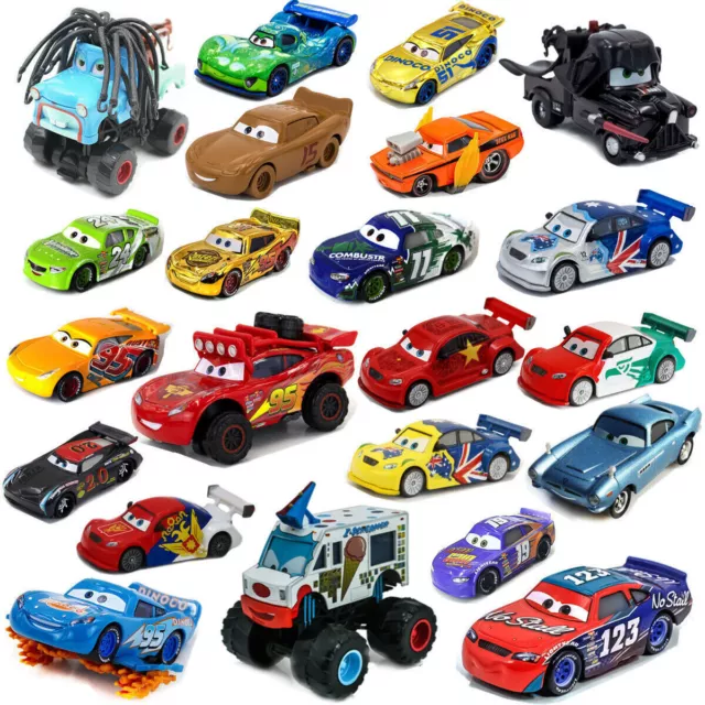 Disney Pixar Cars And Plane Lot Lightning Diecast Model Loose Car 1:55 Gift Toys