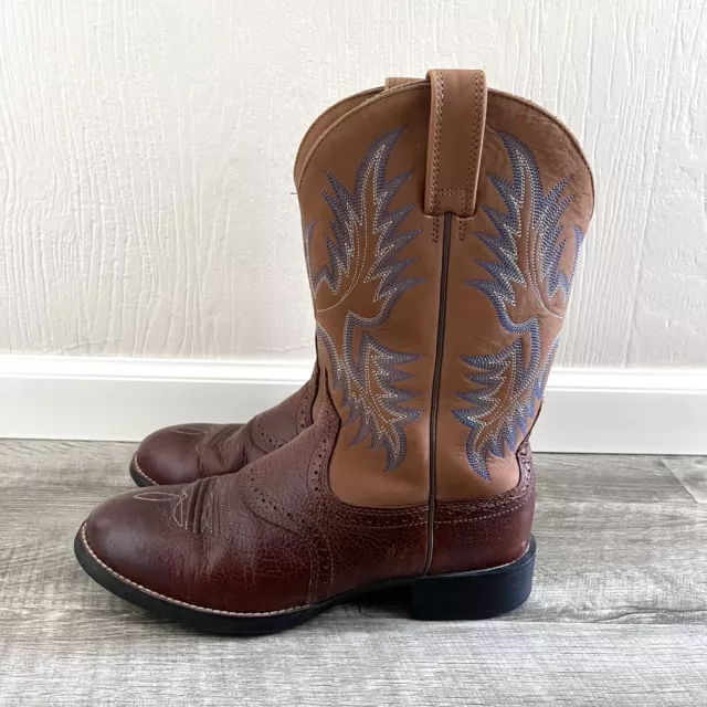 ARIAT HERITAGE STOCKMAN Western Leather Cowboy Boots 10002252 34920 Mens 10 EE 69.99 PicClick