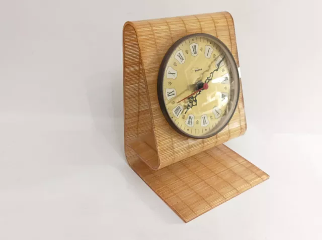 Vintage 1970s table clock by MAXTOR. Very rare and very collectable
