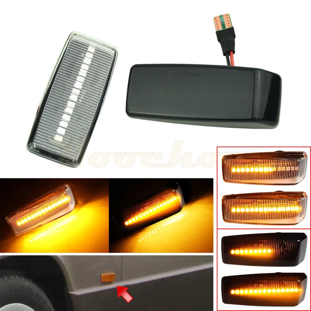 Clear sidemarker / turn indicator set for W124 / W201 / R129