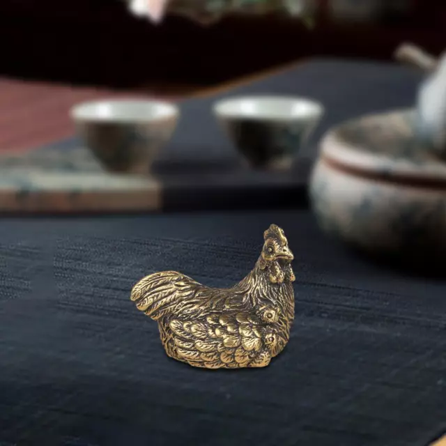 Tea Pet Housewarming Congratulatory Gift Chicken Statue Animal Figure Pendant