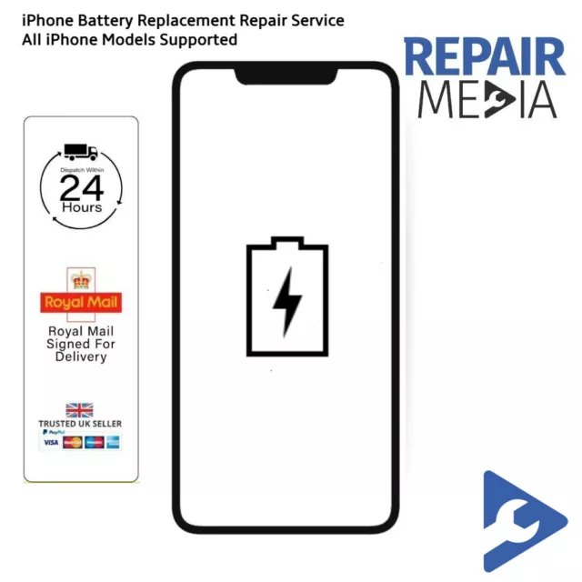 iPhone Battery Replacement Repair Service All iPhone Models Supported Power UK
