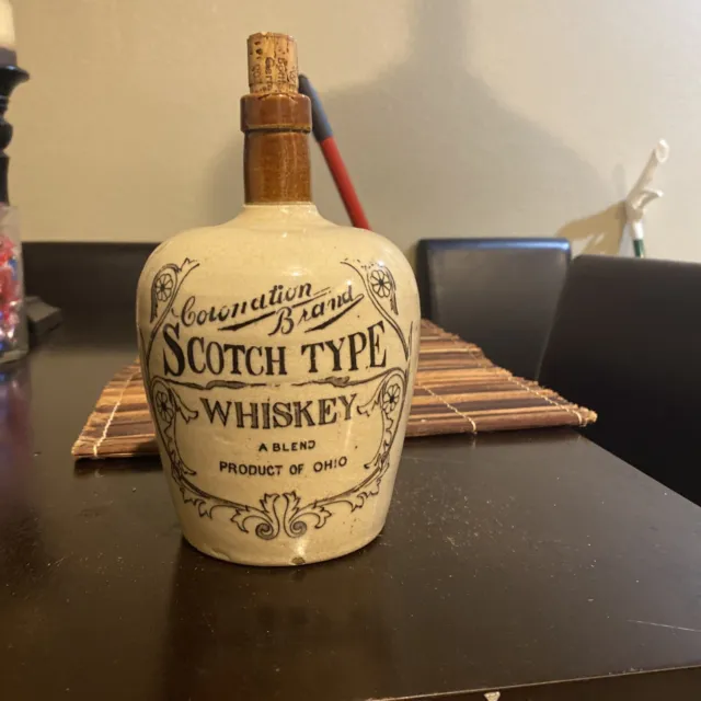 Vintage Whiskey Bottle Scotch Type OHIO