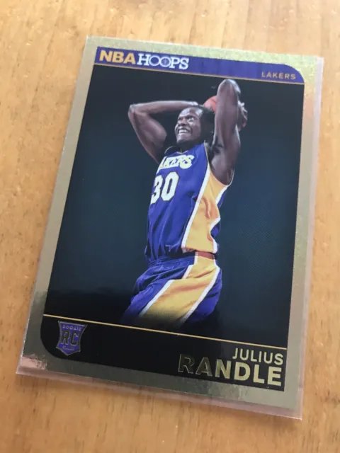 Julius Randle NBA Card - Panini Hoops 2014-15 Gold Shimmer RC Holo - Lakers #267