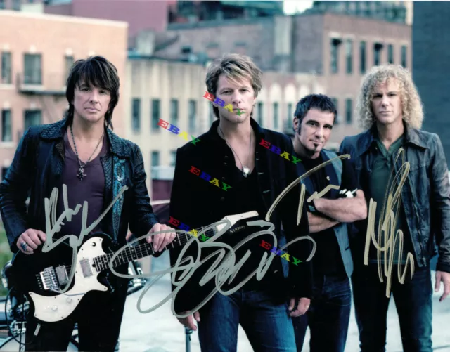 BON JOVI BAND Autographed signed 8x10 Photo Reprint