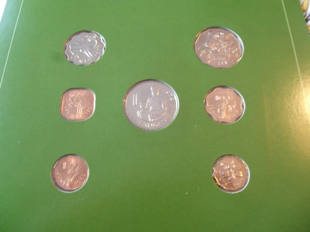 Coin Sets of All Nations Swaziland 1975-1982 w/card 20 cents, 1 Lilangeni 1979 3