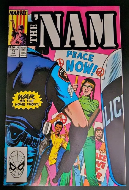 THE 'NAM Marvel Comics No. 32 "Land of the Free" 1989 Doug Murray RAW