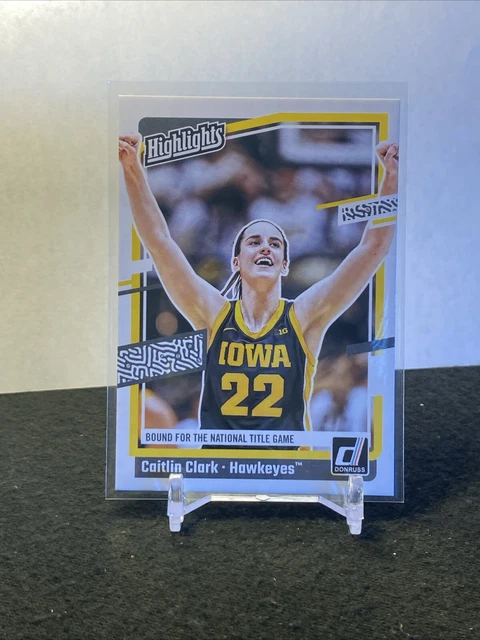 CAITLIN CLARK 2024 Panini Collection WNBA GEM COMME NEUF 10 carte recrue Donruss #4 EUR 27,56