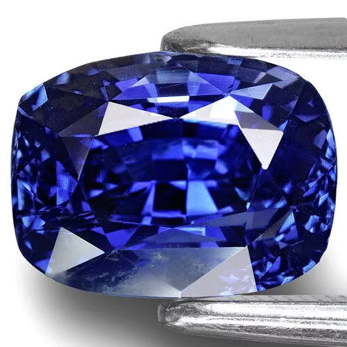 GIA Certified KASHMIR Blue Sapphire 4.00 Cts Natural Untreated Cushion