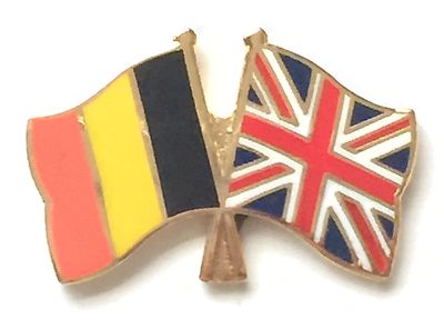 Courtois Union Jack & Malte Drapeaux Amitié Courtoisie Badge Épinglette en Émail T871 