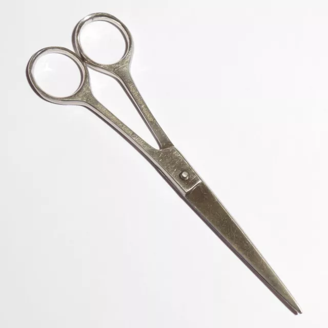 Vintage Friseurschere NIPPES Nr. 14 - 17cm Razor Silver Stteel / Barber scissors 2