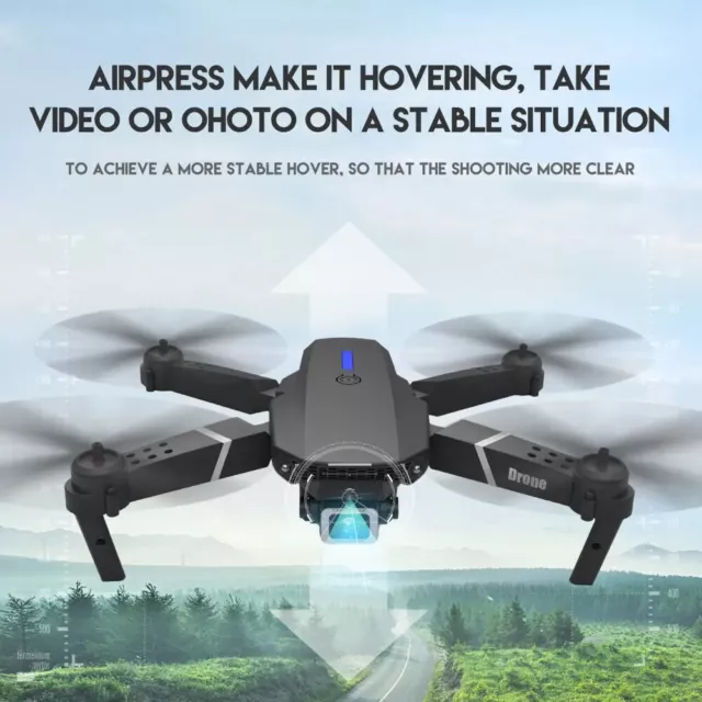 Drone 4K vidéo 1080P Wifi manette télécommande FPV enregistrement 3