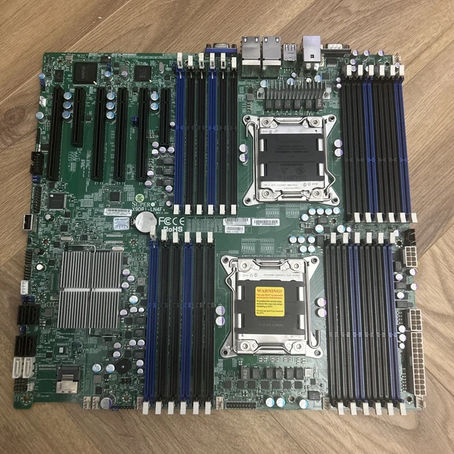 Supermicro CSE-847 ATX Mainboard X9DRi-LN4F+ LGA 2011 Socket Rev.1.20A 2x Kühler
